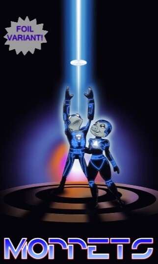 Moppet's Got Talent "Tron Homage E.D.S Comics & Collectables Foil Excl LTD to 10