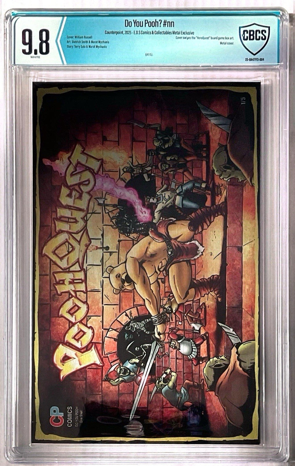 Do You Pooh ? “POOHQUEST” E.D.S Comics and Collectables CBCS Metal Cover Ltd 1/5