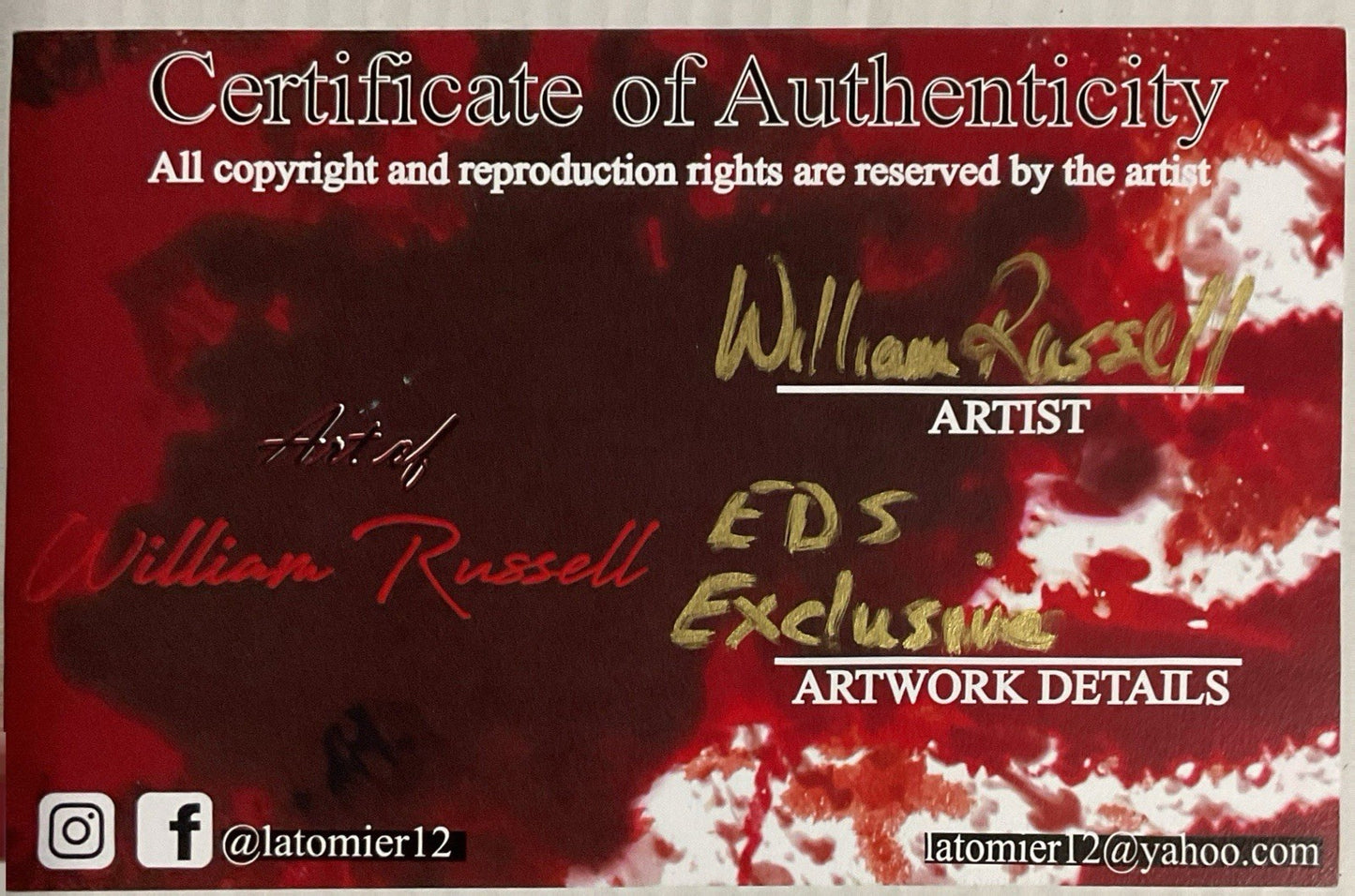 Psycho Sal #1 Trade dress LTD Print run of 40 Retailer Exclusive Signed W/COA