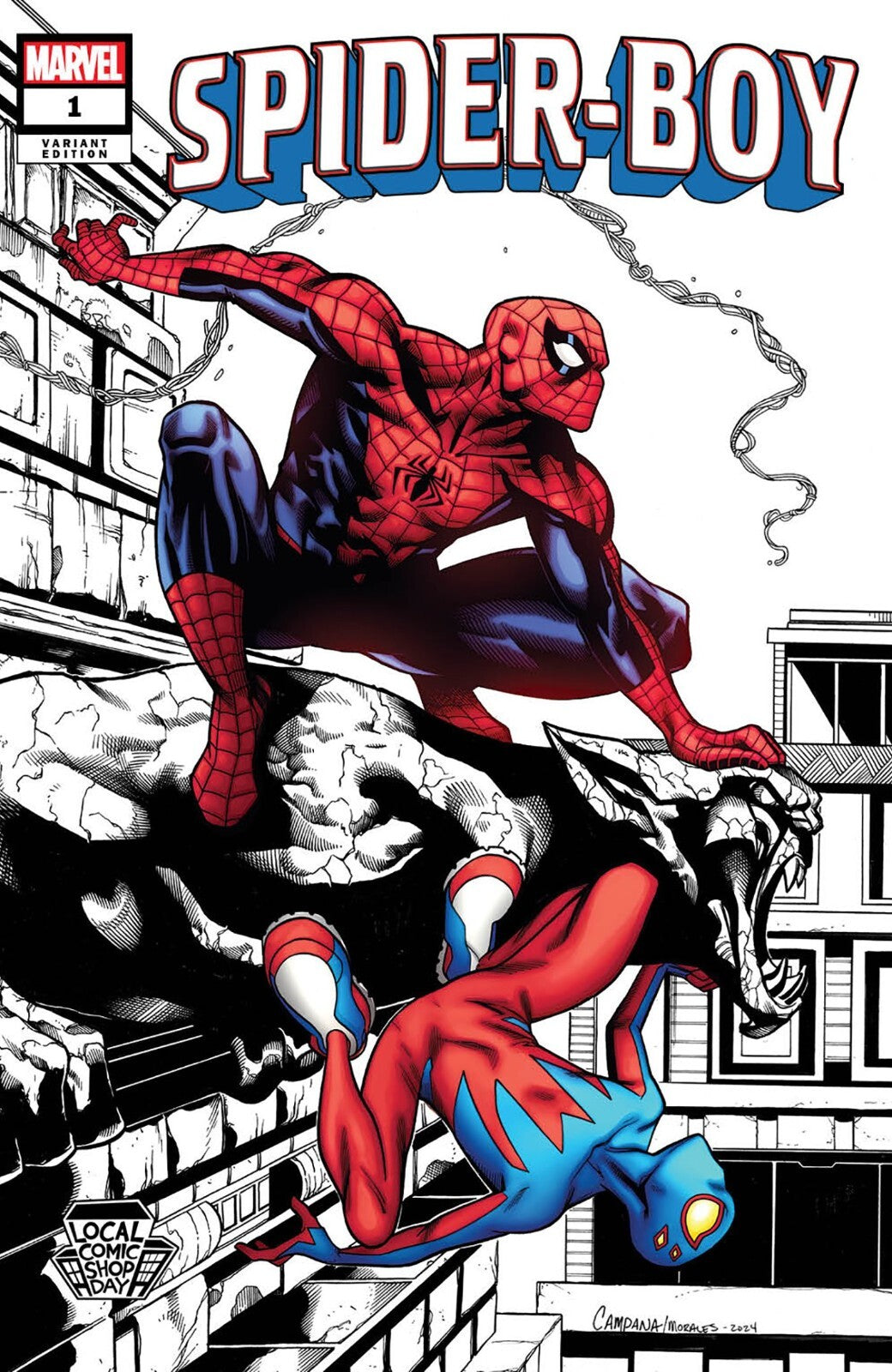 SPIDER-BOY 1 CHRIS CAMPANA LOCAL COMIC SHOP DAY VARIANT