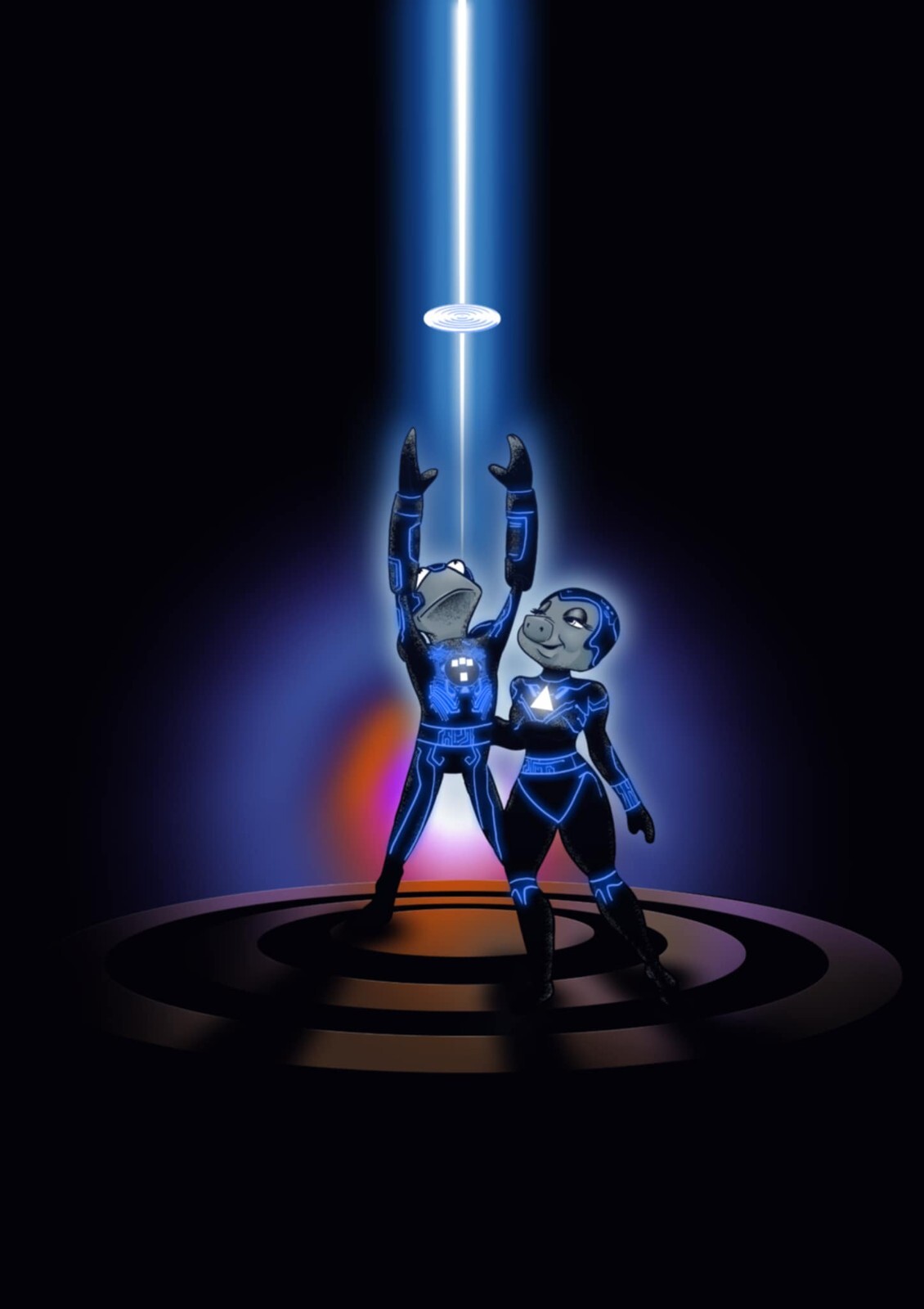 Moppet's Got Talent "Tron" Homage E.D.S Comics & Collectables Excl LTD Virgin