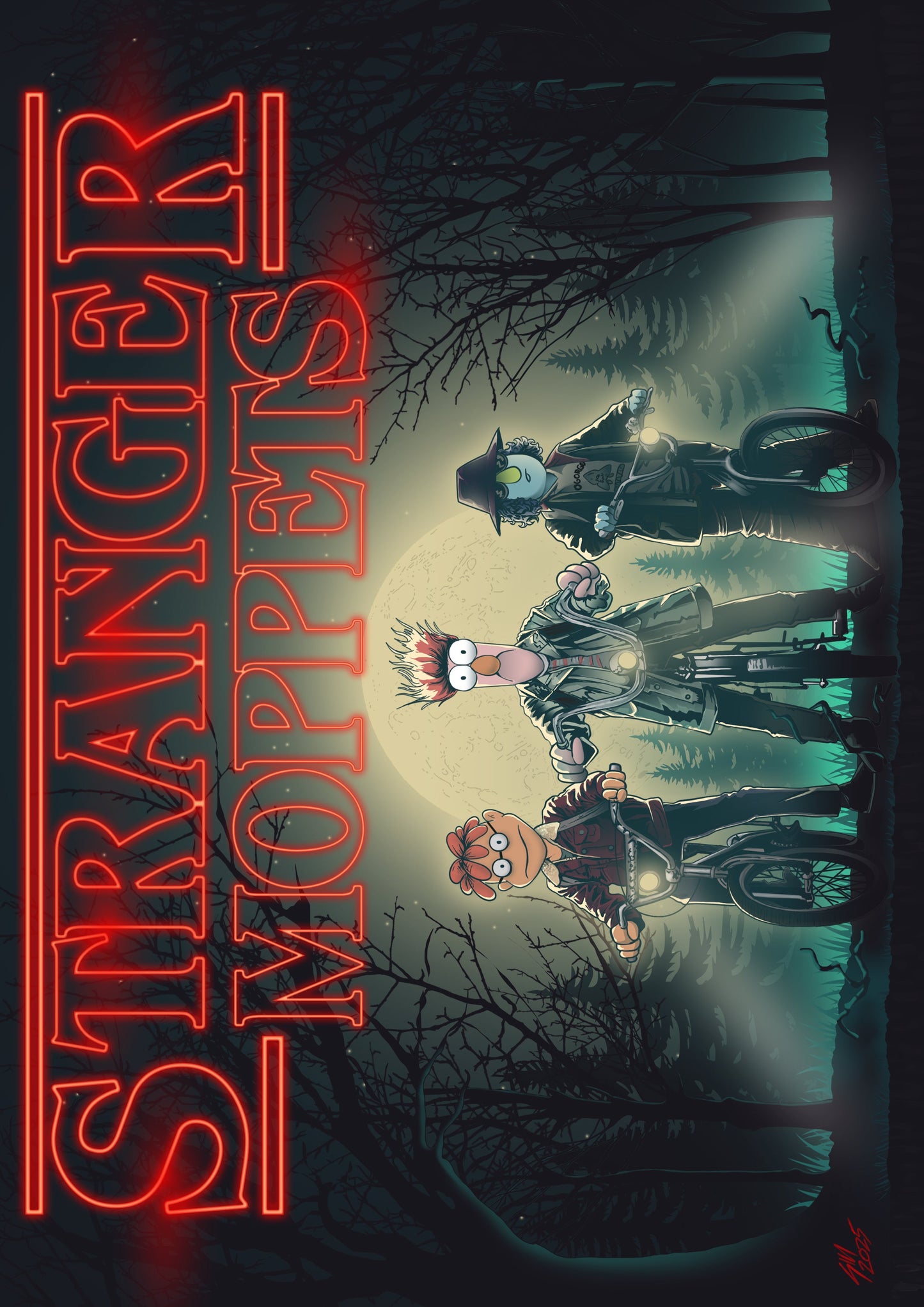 Stranger Moppet's Stranger Things Homage Connecting Set Of two books Limited to 15 sets