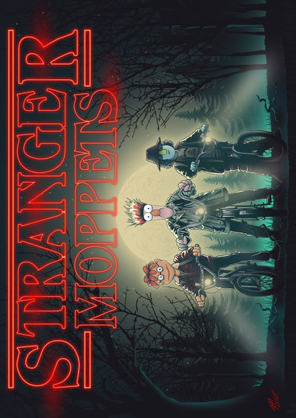 Stranger Moppet's Stranger Things Homage Connecting Set Of two books FOIL Limited to 5 sets