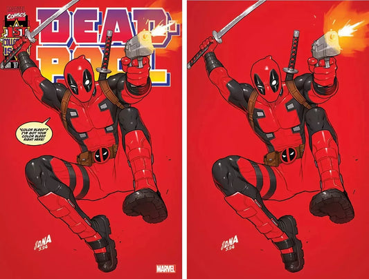 Deadpool #1 Unknown Comics David Nakayama Facsimile Exclusive Color Bleed Variant (2pack)